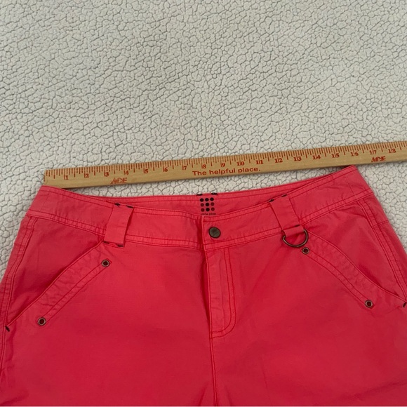 Title Nine Size 10 Coral Stretch Brash Ripstop Hiking Camping Bermuda Shorts - Picture 13 of 16